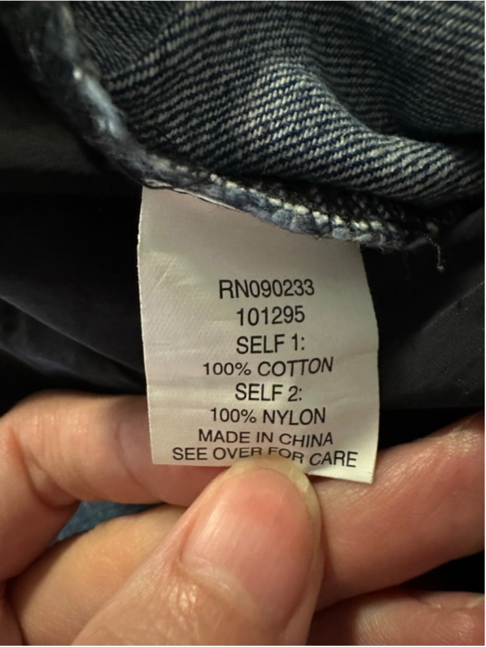 Women's PacSun Wide Leg Jeans XS Blue Black denim nylon Y2K high-rise baggy - Picture 3 of 6